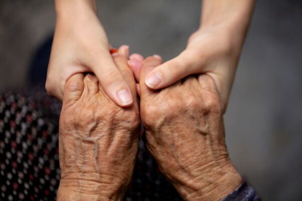 conversation with elderly parent