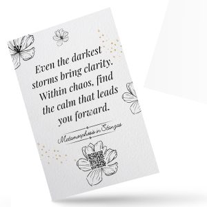 Even The Darkest Storms Bring Clarity Standard Postcard